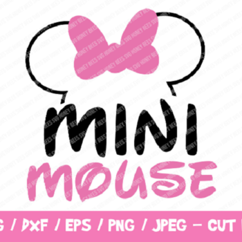 263 Mini Mouse SVG, Minnie Mouse Cut File, Instant Download, Cricut, Silhouette, Png, Minnie Silhouette, Disneyland Vinyl Cut File, T-Shirt