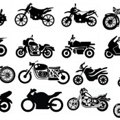 27 Motorcycle svg harley davidson sports bike simple bundle clip art