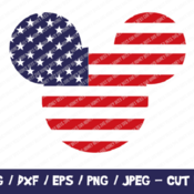 270 Mickey SVG, Mickey 4th Of July, Mickey Cut File, Instant Download, Cricut, Mickey Silhouette, Disney SVG, Mickey Mouse SVG, Mickey Usa