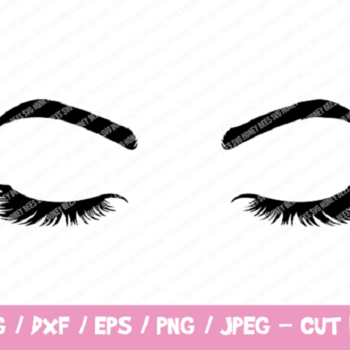 28 Eyelashes Svg Cut File, Eyebrows Svg, Lashes Svg, Lash Extensions Svg Cutting Files for Cricut, Silhouette, Beauty, Makeup Svg, Mascara S