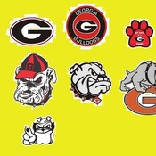 28 Georgia Bulldogs Svg Dxf Eps Png, Cut File Pack , Download Football Files, Cricut, Cameo, Vinyl Machine Active