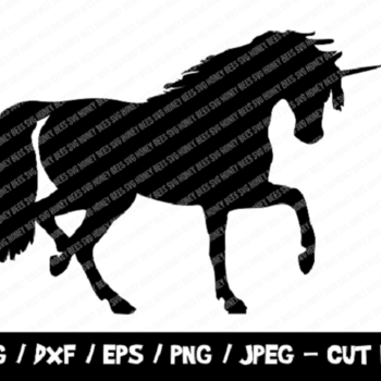 296 Unicorn SVG, Unicorn Cut File, Instant Download, File For Cricut & Silhouette, Png, Unicorn Silhouette, Vinyl Cut File