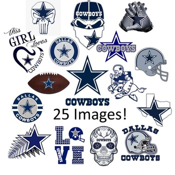 3 Dallas Cowboys SVG and PNG Bundle 25 Images NFL Logo Cricut Image Football Cut Files Digital Download Ready to Cut Clip Art Digital File