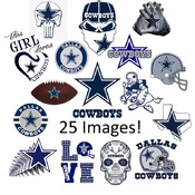 3 Dallas Cowboys SVG and PNG Bundle 25 Images NFL Logo Cricut Image Football Cut Files Digital Download Ready to Cut Clip Art Digital File