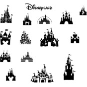 3 Disney Castle svg,cut files,silhouette clipart,vinyl files,vector digital,svg file,svg cut file,clipart svg,graphics clipart