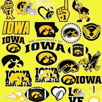 3 Iowa Hawkeyes Svg Dxf Eps Png, Cut File Pack , Download Football Files, Cricut, Cameo, Vinyl Machine Active