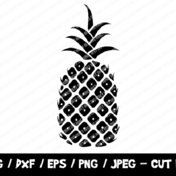 301 Pineapple SVG, Pineapple Cut File, Fruits Svg, Instant Download, File For Cricut & Silhouette, EPS, Pineapple Dxf, Vinyl Cutting File