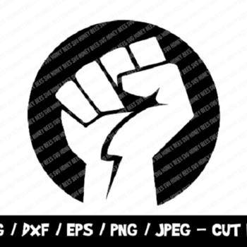 303 Black Lives Matter SVG, BLM SVG Cut File, Raised Fist Svg, Stand Against Racism, Instant Download, File For Cricut & Silhouette, Png