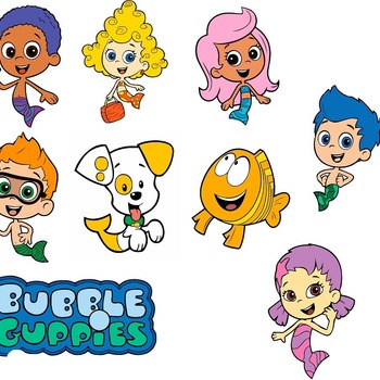 31 Bubble Guppies svg,cut files,silhouette clipart,vinyl files,vector digital,svg file,svg cut file,clipart svg,graphics clipart