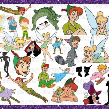 32 Peter pan svg, tinkerbell svg, peter pan, peter pan silhouette, peter pan clipart, neverland svg, disneyland svg, peter pan cuttable