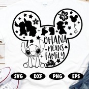 34 Ohana means family svg, Lilo and Stitch SVG, Stitch SVG, Lilo svg, Disney SVG, Stitch cut file, Mickey mouse svg, Disney quote svg