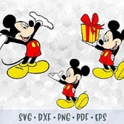 34 Set SVG PNG Mickey Mouse Hands Shorts Body Layered Cut Files Outline Silhouette Cricut Iron on Transfer Disney Design Birthday Boy Gift B