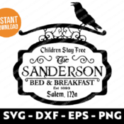 35 Sanderson Sisters SVG Shirt, Sanderson Sisters Bed & Breakfast, Hocus Pocus Shirt SVG, Halloween SVG, Hocus Pocus Vectors, Halloween, Sal