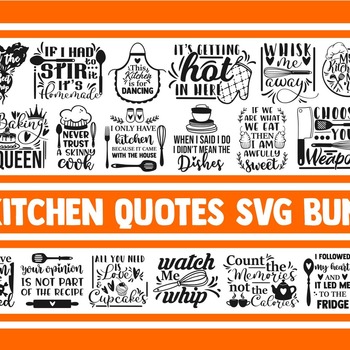 36 Kitchen SVG Bundle, svg desings, svg quotes, svg sayings, cooking svg, chef svg, baking svg, funny quotes svg, pot holder svg, funny kitc