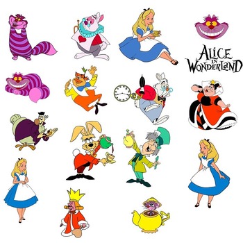 37 Alice in wonderland svg,cut files,silhouette clipart,vinyl files,vector digital,svg file,svg cut file,clipart svg,graphics clipart