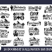 37 Halloween Doormat SVG Bundle, Halloween Doormat Bundle, Home svg, Welcome svg, Doormat SVG, Halloween Doormat, Welcome mat bundle