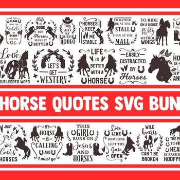 37 Horse SVG Bundle, horses svg, cowboy svg, cowgirl svg, farm svg, svg designs, svg quotes, horse racing svg, barrel racing svg, farmhouse