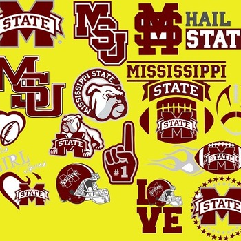 37 Mississippi State Bulldogs svg Dxf Eps Png, Cut File Pack , Download Football Files, Cricut, Cameo, Vinyl Machine Active