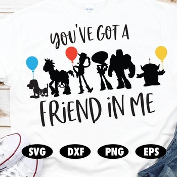 37 You've got a friend in me SVG, Toy Story SVG, Disney SVG, Toy Story cut file, Disney cut file, Disney cricut, Toy Story cricut, Toy story