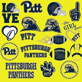 39 Pittsburgh Panthers Svg Dxf Eps Png, Cut File Pack , Download Football Files, Cricut, Cameo, Vinyl Machine Active