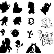 4 Beauty and the Beast disney svg Belle chip lumiere mrs potts clip art