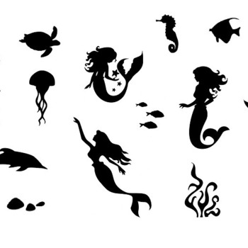 4 Sea world svg,cut files,silhouette clipart,vinyl files,vector digital,svg file,svg cut file,clipart svg,graphics clipart