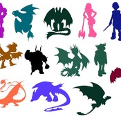 41 How to Train your Dragon svg,cut files,silhouette clipart,vinyl files,vector digital,svg file,svg cut file,clipart svg,graphics clipart