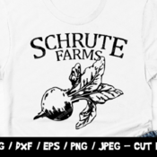 42 Schrute Farms SVG, Dwight Schrute SVG, Dwight Schrute Silhouette, The Office Cut File, The Office SVG, Schrute Farms Vector, Vinyl