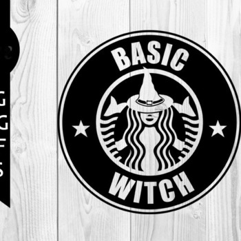 43 Basic witch svg, halloween svg, witch svg, digital download, silhouette cameo, vector files, coffee svg, shirt design, png