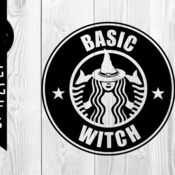 43 Basic witch svg, halloween svg, witch svg, digital download, silhouette cameo, vector files, coffee svg, shirt design, png