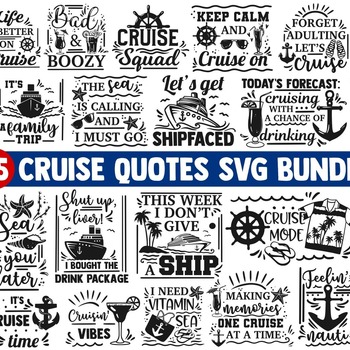 44 Cruise SVG Bundle, cruise ship svg, cruise shirts svg, anchor svg, boat svg, oh ship svg, oh ship its a family trip svg, cruise squad svg