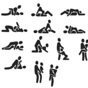 44 Sex poses svg icon clip art black and white images bundle designs