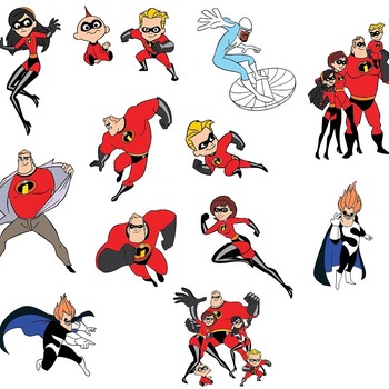 45 Incredibles svg,cut files,silhouette clipart,vinyl files,Vector Digital,svg file,svg cut file,clipart svg,graphics clipart