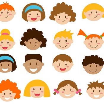 49 Kids Faces svg,cut files,silhouette clipart,vinyl files,Vector Digital,svg file,svg cut file,clipart svg,graphics clipart