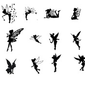 5 Tinkerbell svg,cut files,silhouette clipart,vinyl files,vector digital,svg file,svg cut file,clipart svg,graphics clipart