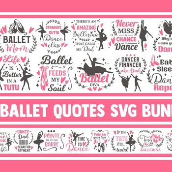 50 Ballet SVG Bundle, ballerina svg, dance svg, dancer svg, baby svg, girl svg, svg designs, dancing svg, tutu svg, ballet shoes svg, cricut