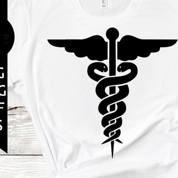 51 Caduceus svg, medical svg, nurse svg, digital download, silhouette cameo, shirt design, symbol svg, vector files, png, dxf