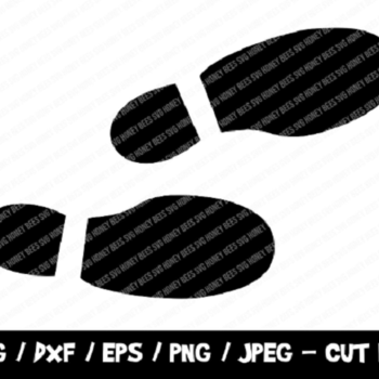 52 Shoe Prints SVG, Foot Step Cut File, Steps Svg, Instant Download, File For Cricut & Silhouette, EPS, Shoes Print Dxf, Vinyl Cutting File