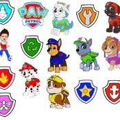 53 Paw Patrol svg,cut files,silhouette clipart,vinyl files,vector digital,svg file,svg cut file,clipart svg,graphics clipart