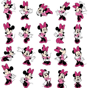 55 Minnie Mouse 2 svg,cut files,silhouette clipart,vinyl files,Vector Digital,svg file,svg cut file,clipart svg,graphics clipart