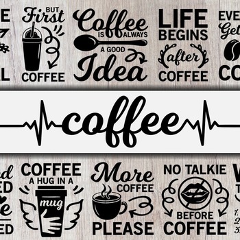 56 Coffee SVG Bundle, funny quotes svg, coffee lover svg, coffee cup svg, mom life svg, but first coffee svg, momlife svg, mom fuel svg, cri