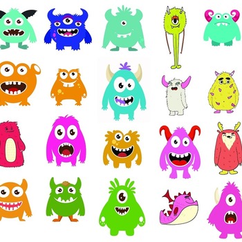 58 Monster svg,cut files,silhouette clipart,vinyl files,Vector Digital,svg file,svg cut file,clipart svg,graphics clipart