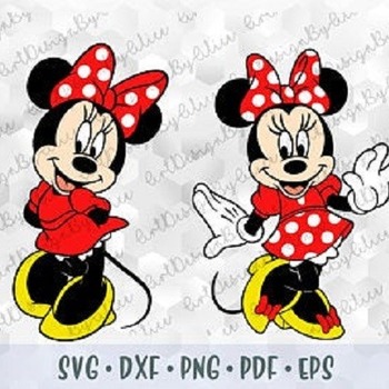 59 SVG PNG Minnie Mouse Hands Dress Ears Head Red Bow Polka Dot Layered Cut Files Silhouette Cricut Iron on Transfer Shirt Disney Birthday G