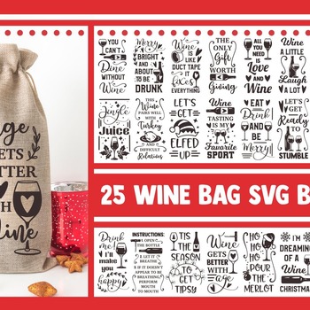 59 Wine bag SVG Bundle, wine svg, svg designs, wine glass svg, wine quotes svg, funny svg sayings,  funny wine svg, mom svg, drinking svg, p