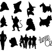 59 Wizard of Oz svg tin woodcutter toto scarecrow brave lion black and white image clip art