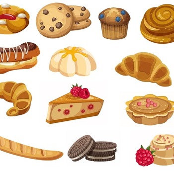 6 Bakery svg,cut files,silhouette clipart,vinyl files,Vector Digital,svg file,svg cut file,clipart svg,graphics clipart