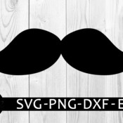 6 Mustache svg free, mustache clipart, moustach svg, instant download, silhouette cameo, shirt design, moustache cutting file, png