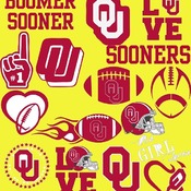 6 Oklahoma Sooners Svg Dxf Eps Png, Cut File Pack , Download Football Files, Cricut, Cameo, Vinyl Machine Active