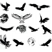 60 Eagle american svg mexican bald harley davidson war flying black and white clip art image