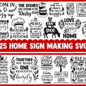 60 Home SVG Bundle, farmhouse svg, svg designs, sign making svg, sign svg, kitchen svg, bathroom svg, funny quotes svg, christian svg, bathr